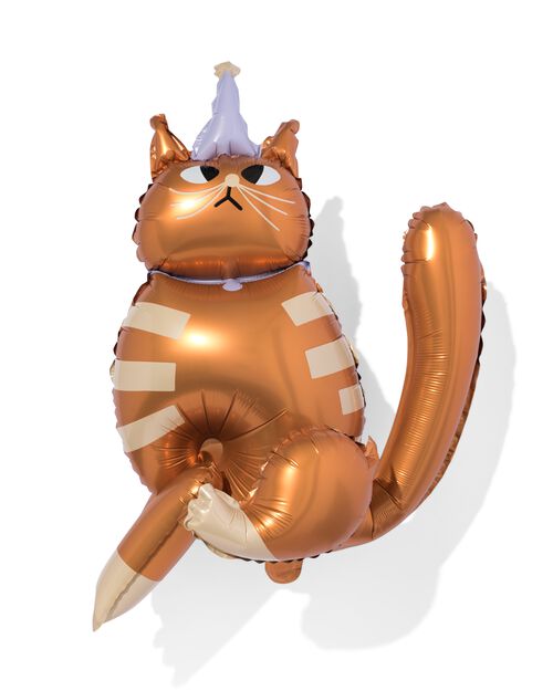 ballon aluminium 3D chat 65 cm