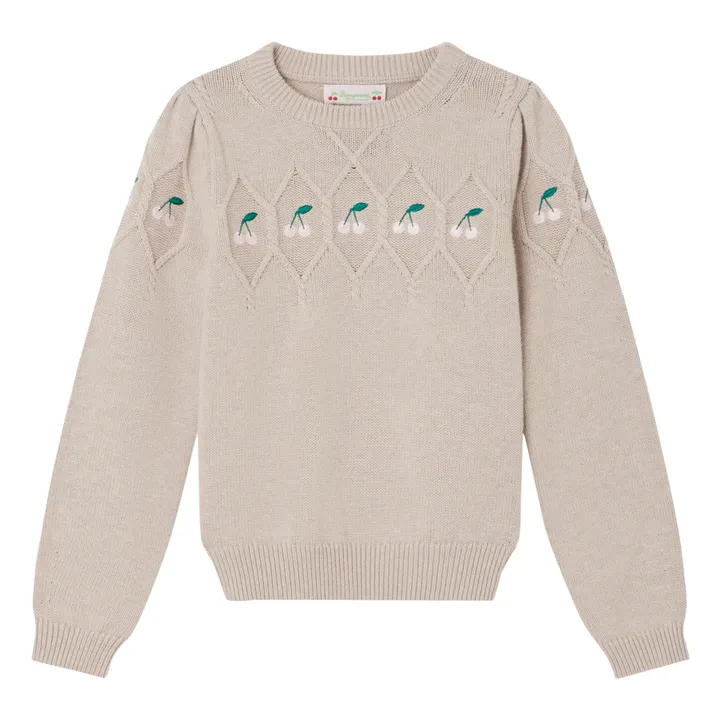 Bonpoint Pull Laine et Coton Dalphonza | Gris chiné