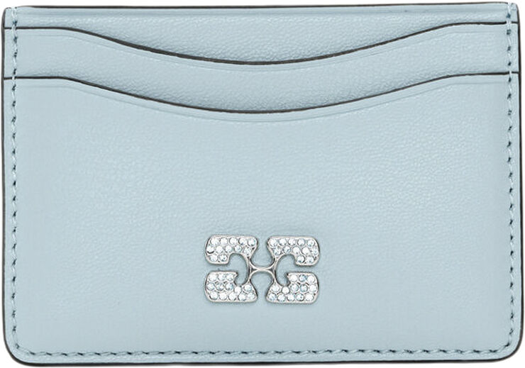 Ganni Ganni Bou Card Holder Strass Icy blue