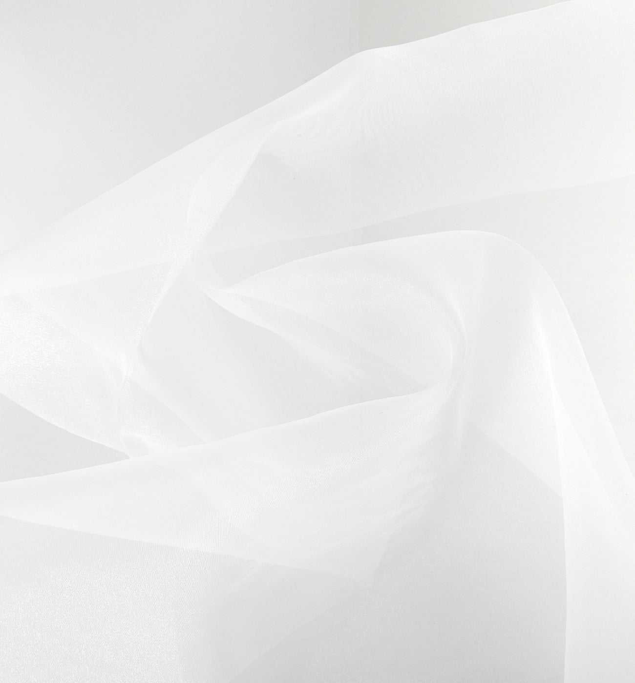 Coupon de tissu en organza - Ecru