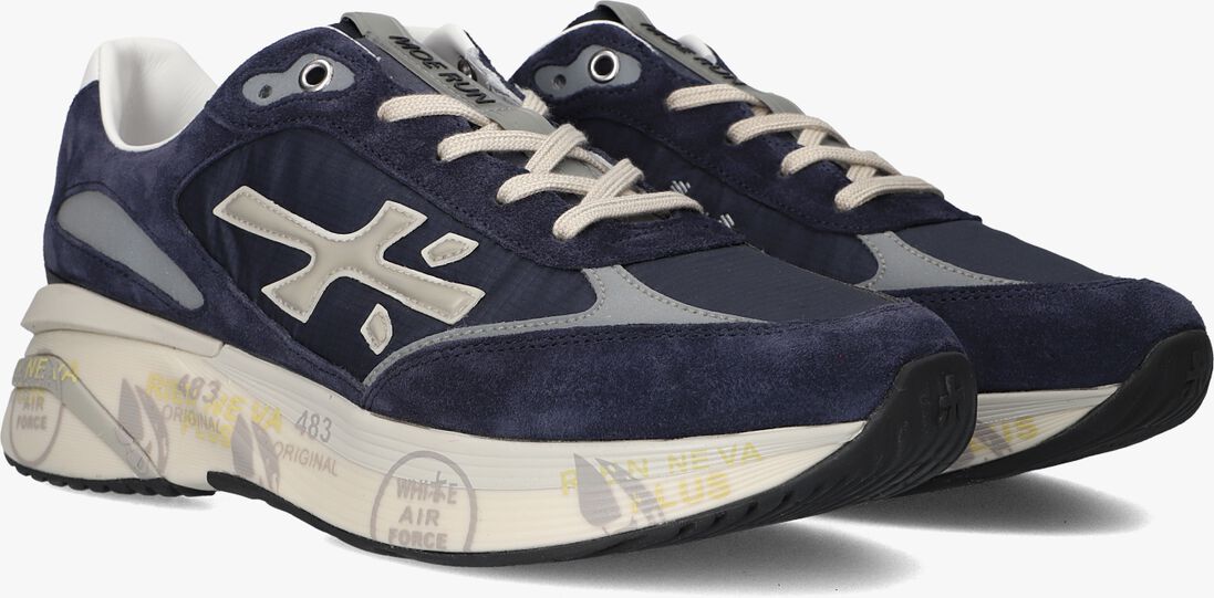 blauwe premiata lage sneakers moerun