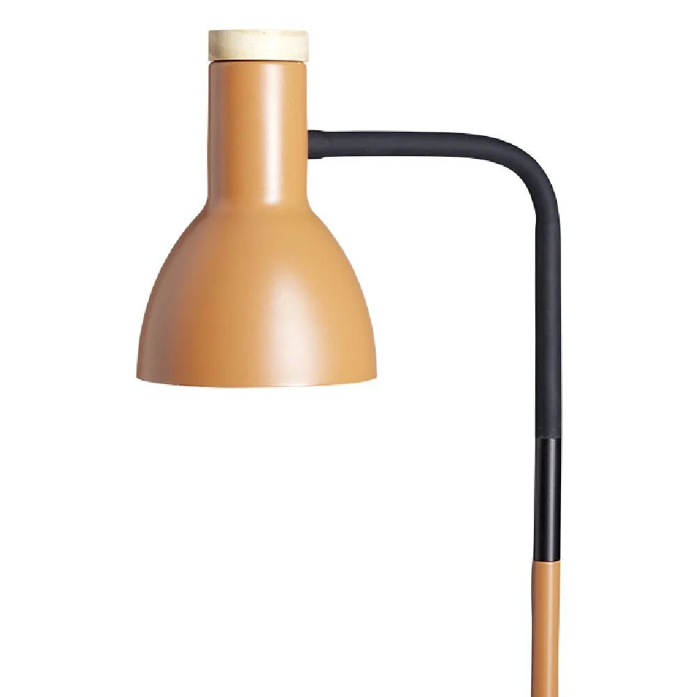 Lampadaire noir et orange H150cm