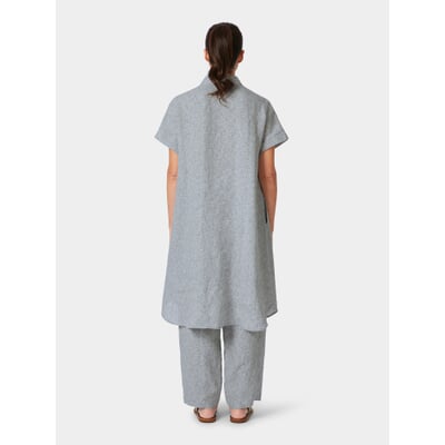 Damen-Hemdkleid, Graublau