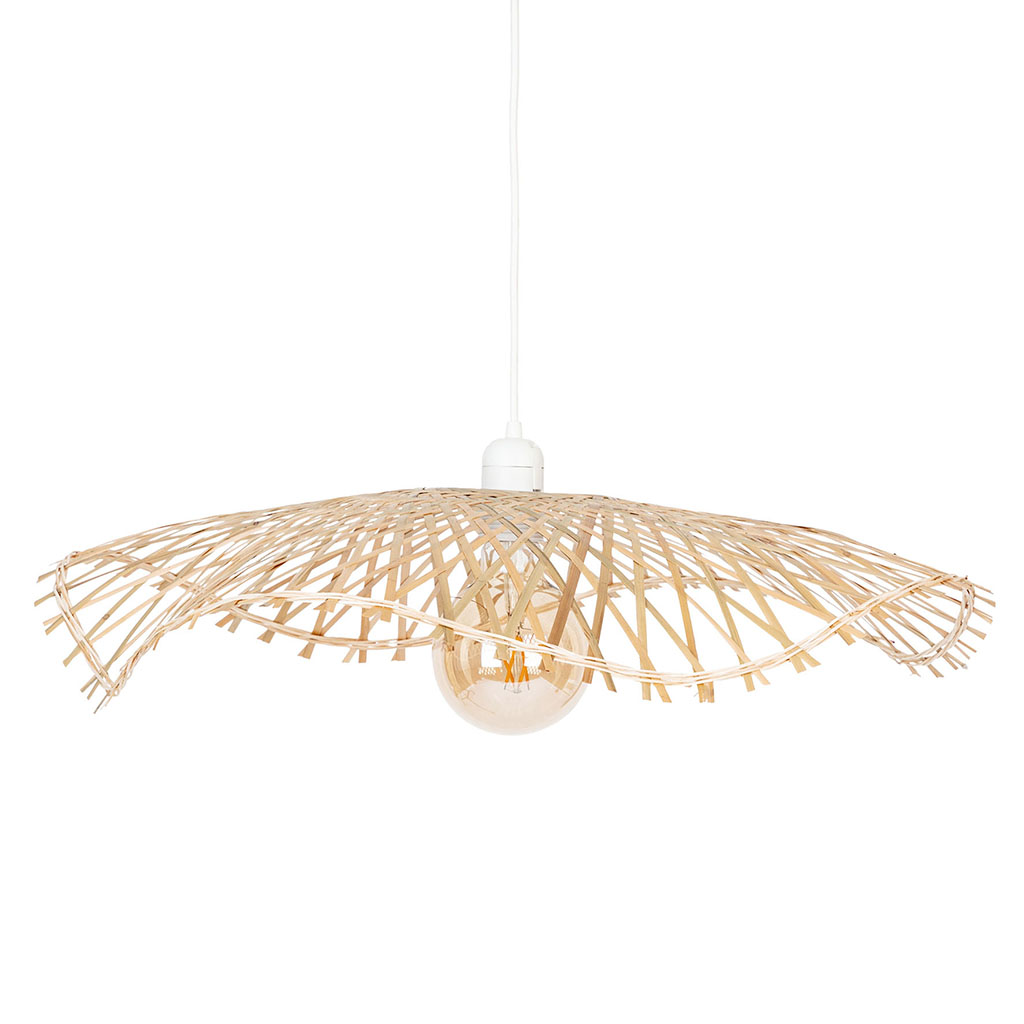 Suspension en bambou naturel TESS D58cm