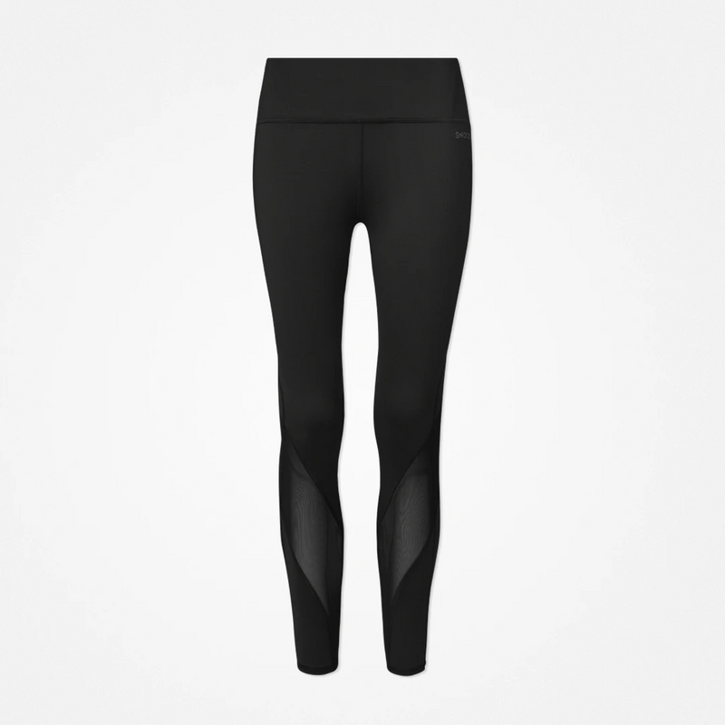 High Waist Leggings Reflective aus recyceltem Polyester Schwarz