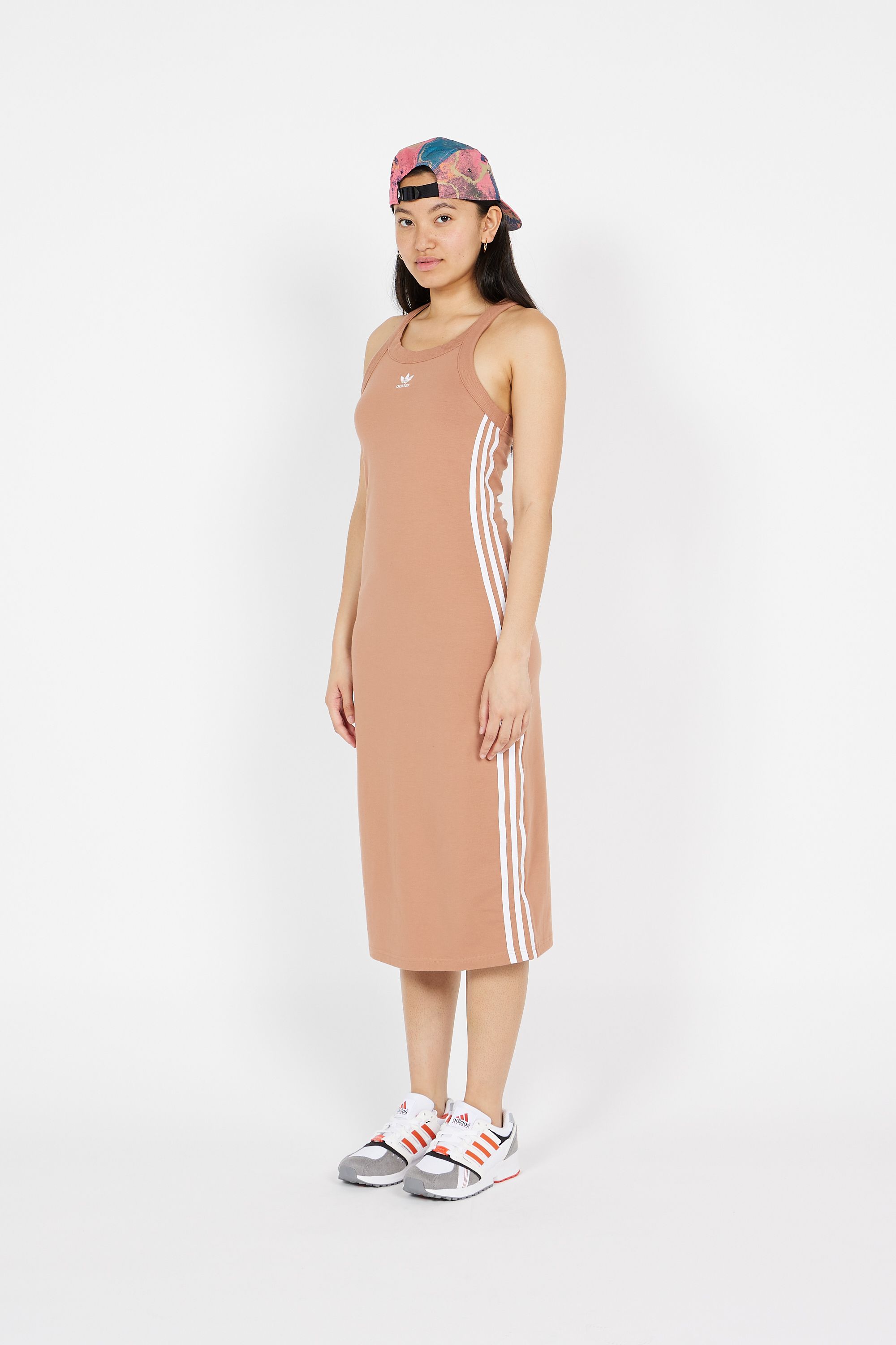ADIDAS Robe LONG TANK Marron