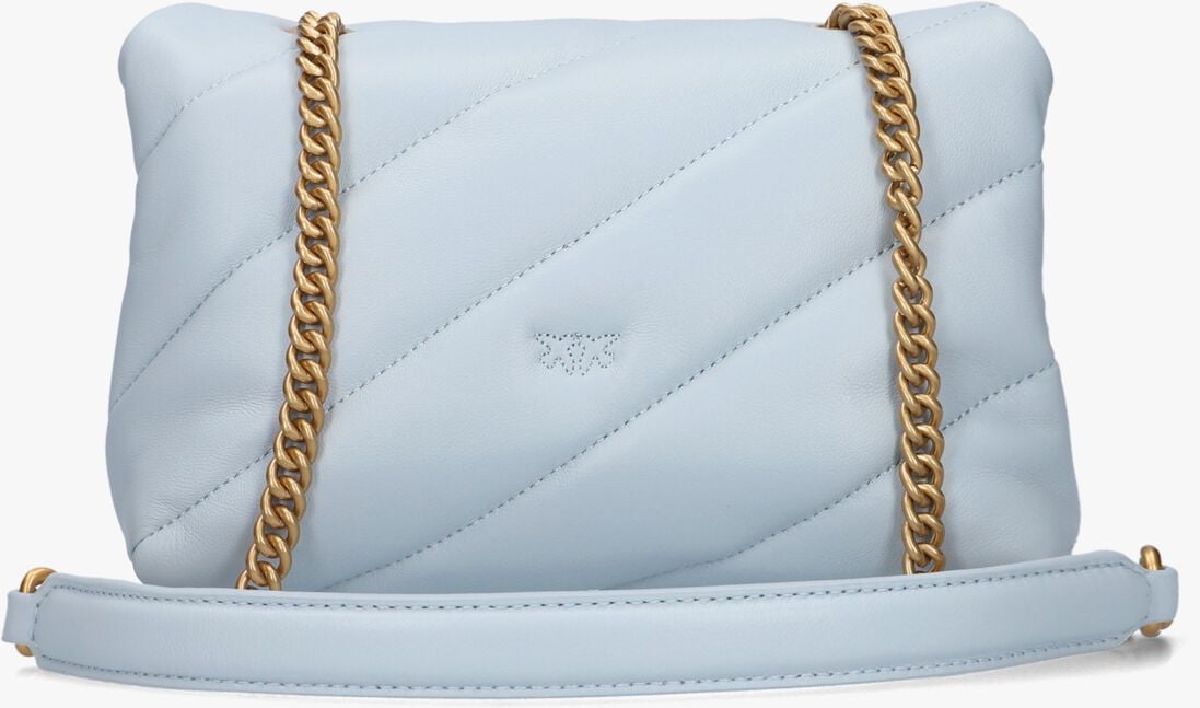 lichtblauwe pinko schoudertas love puff mini