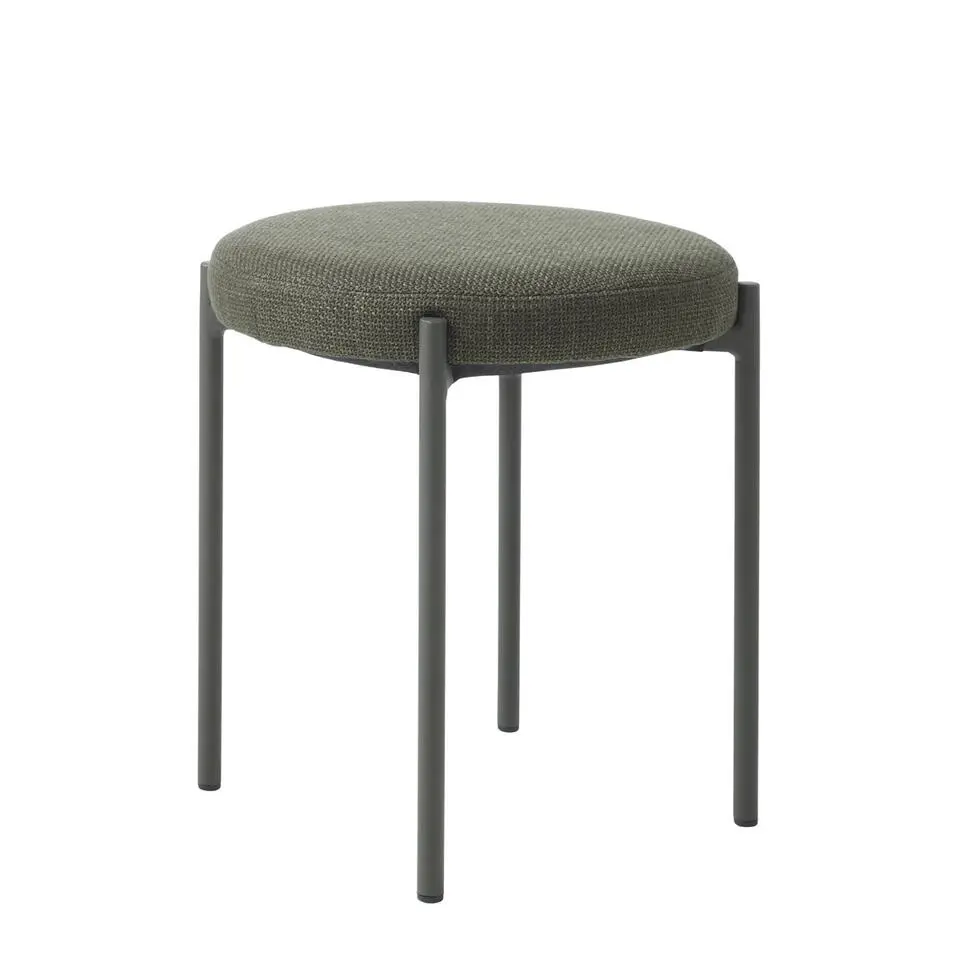 Poef Groen Stof - 43,5x44x48cm - Pelican