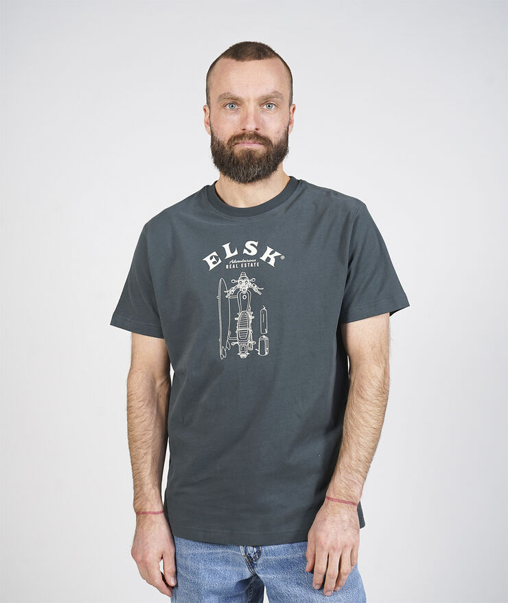 ELSK SINGLE ESTATE MEN'S BRUSHED T-SHIRT 001 optic white