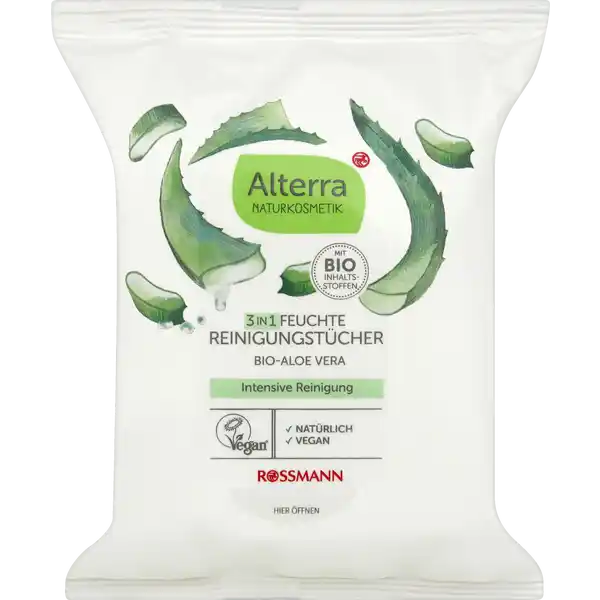 Feuchte Reinigungstücher Bio-Aloe Vera