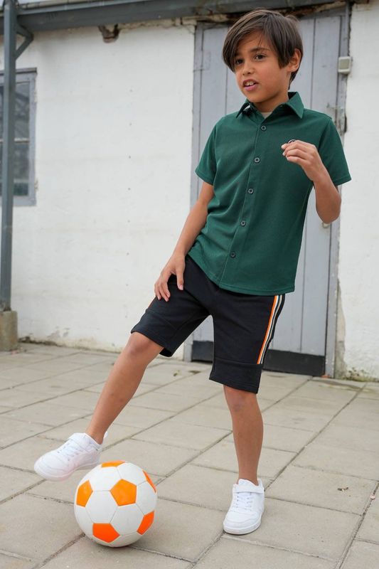 TYGO & vito - Sweatshorts Bing - Zwart - Katoen/Polyester