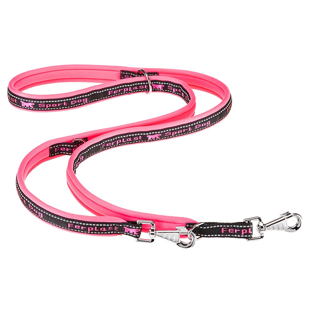 Ferplast laisse pour le dressage de chiens sport dog matic ga25/200, mousqueton innovant avec mécanisme magnétique, poignée