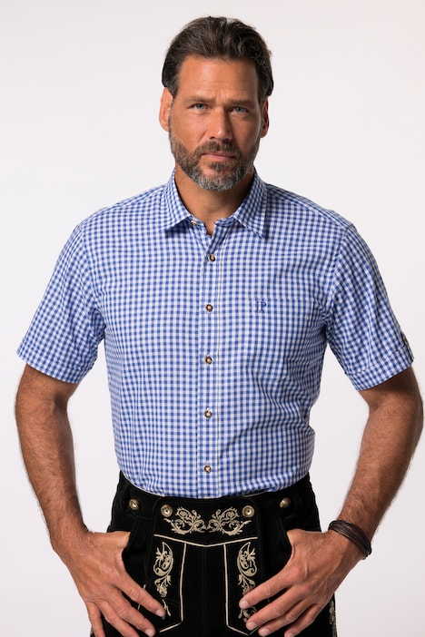 Hemd, Tracht, Halbarm, Kent Kragen, Modern Fit