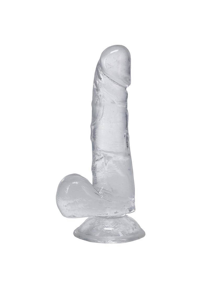 Doc Johnson realistische dildo - 15 cm - transparant