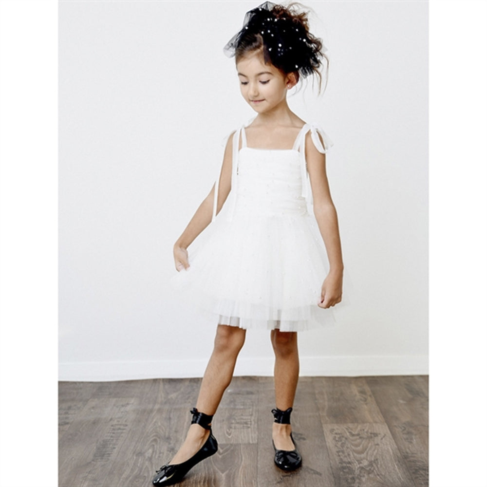 Pearl Tulle Ballerina Kjole White