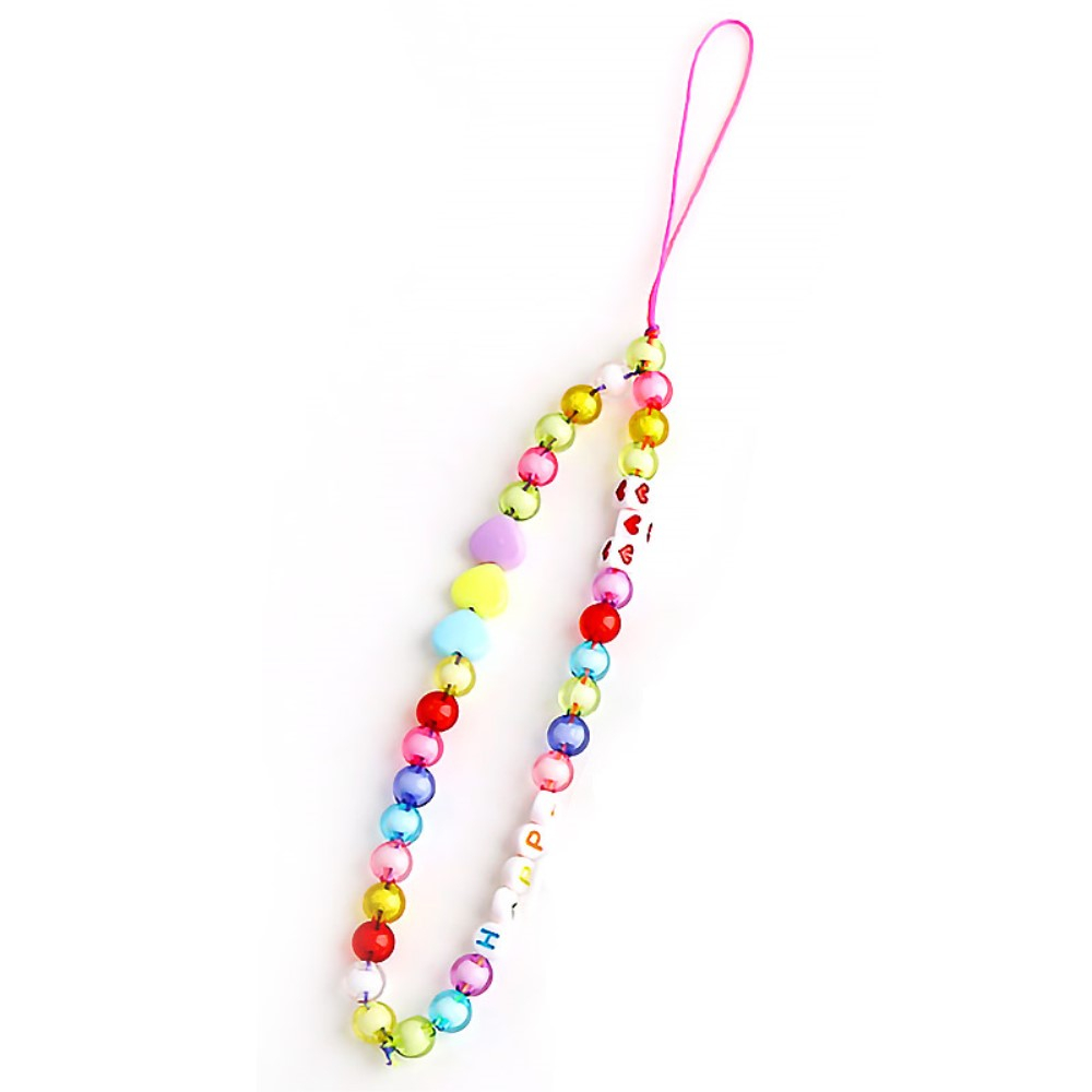 Universal Handy Kette Phone Charms Schmuck Anhänger Handgelenkschlaufe - Heart Style 4