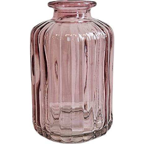 Glasvase H:10 cm - Rosa