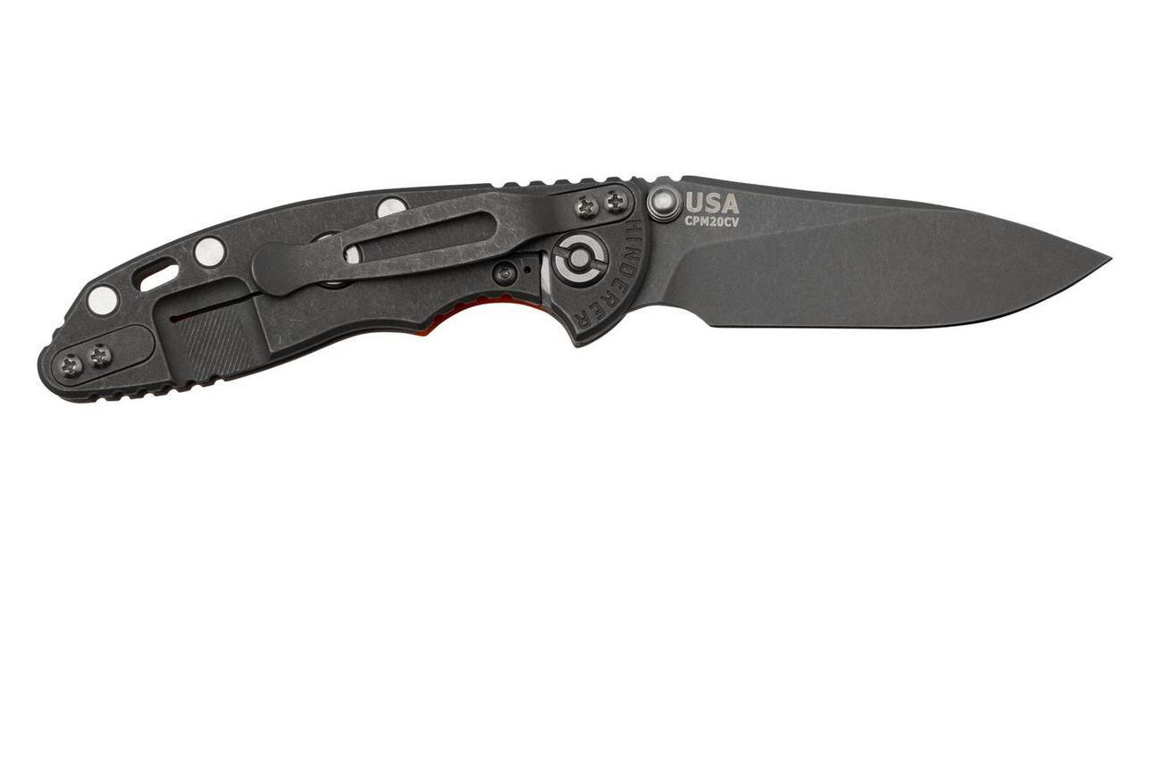 Rick Hinderer XM18 3.0” Slicer Non-Flipper CPM 20CV Orange G10 zakmes