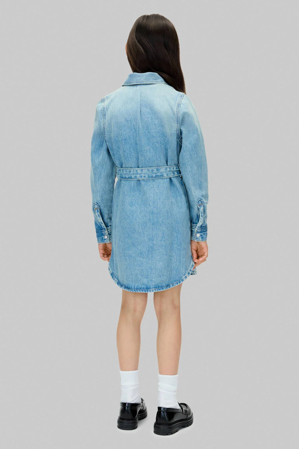 Calvin Klein blousejurk light blue denim