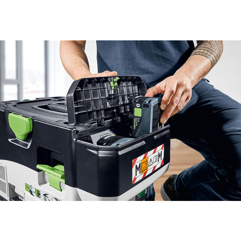Festool CTLC MINI I-Basic mobiele accu nat-/droogzuiger(body) 2x 18V Li-ion 10L