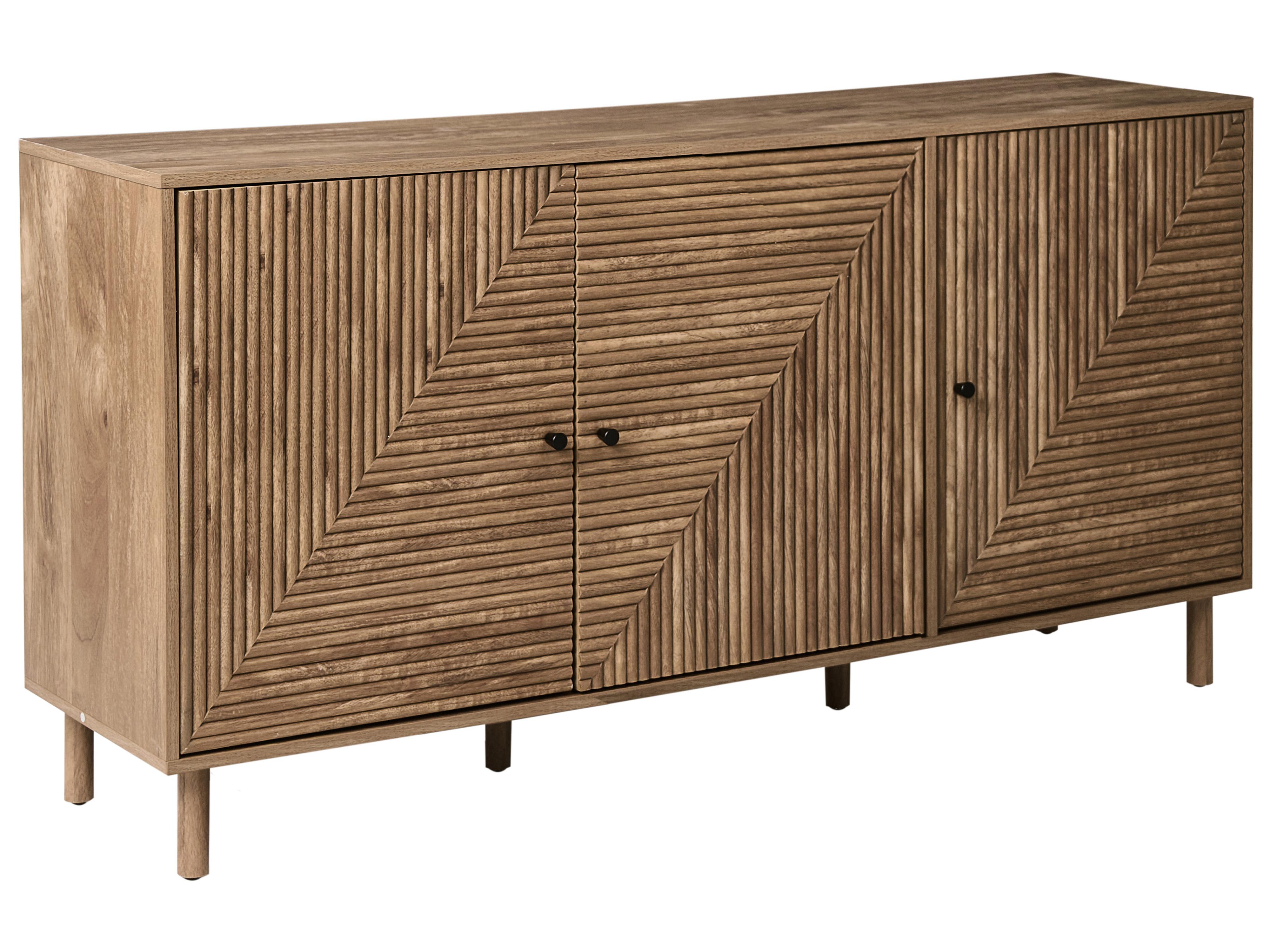 Dressoir met 3 deuren RONGE Lichtbruin