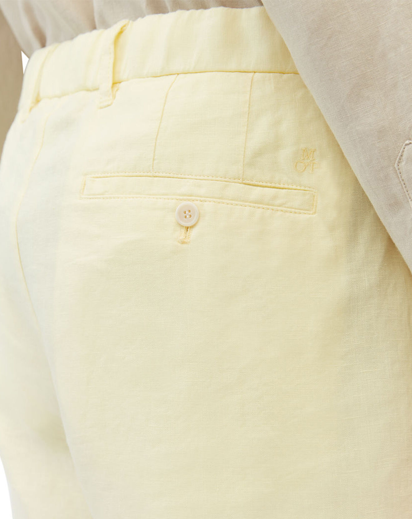 Marc O'Polo Short 100% Lin Lavsjo Pinces jaune