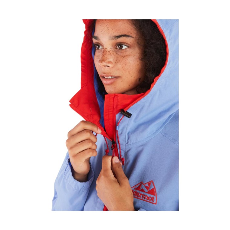 Marmot 96 Active Anorak Women Getaway Blue/Victory Red
