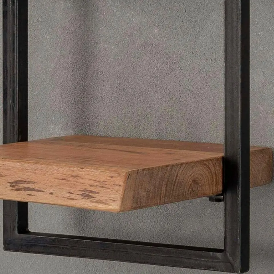 Fraaai - Woody metaal wandplank 30 cm