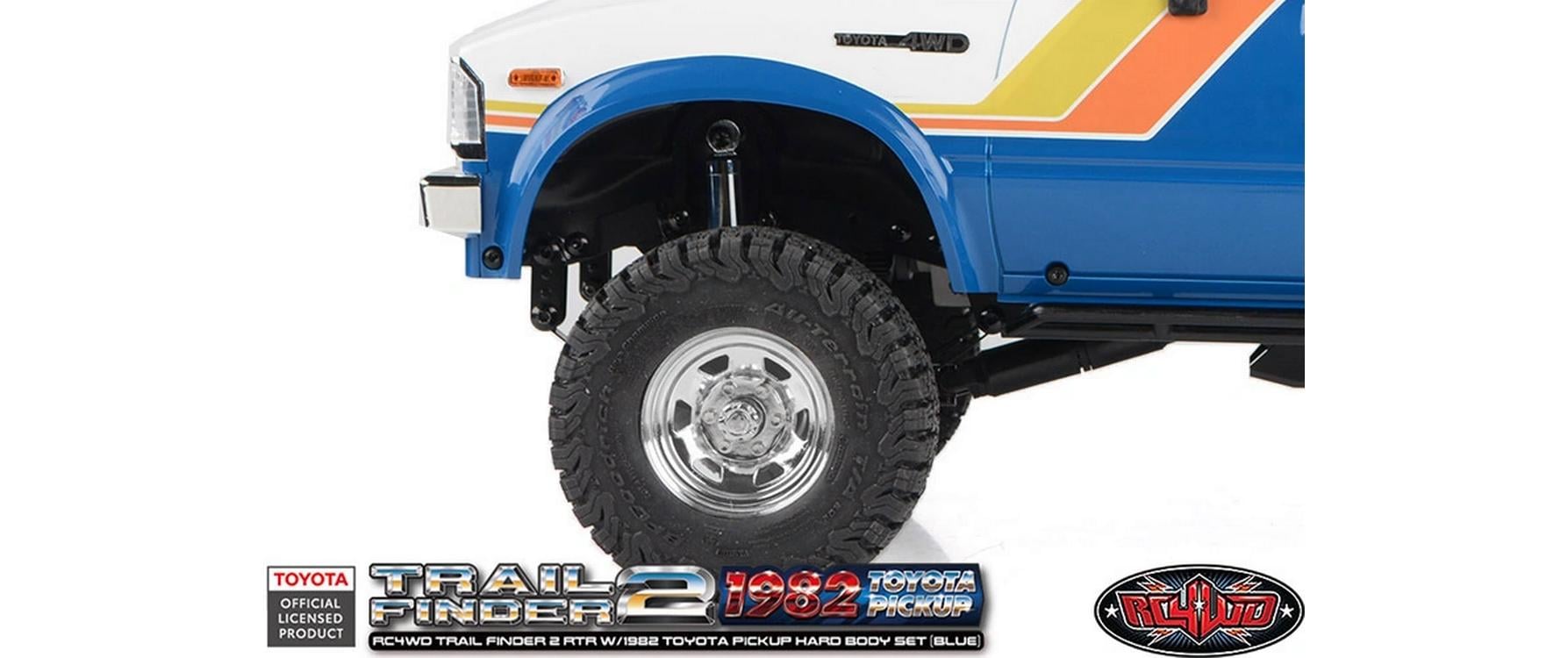 Scale Crawler Trail Finder 2 1982 Toyota, RTR, 1:10, Blau<br>1982 Toyota Pickup mit fester Karosserie