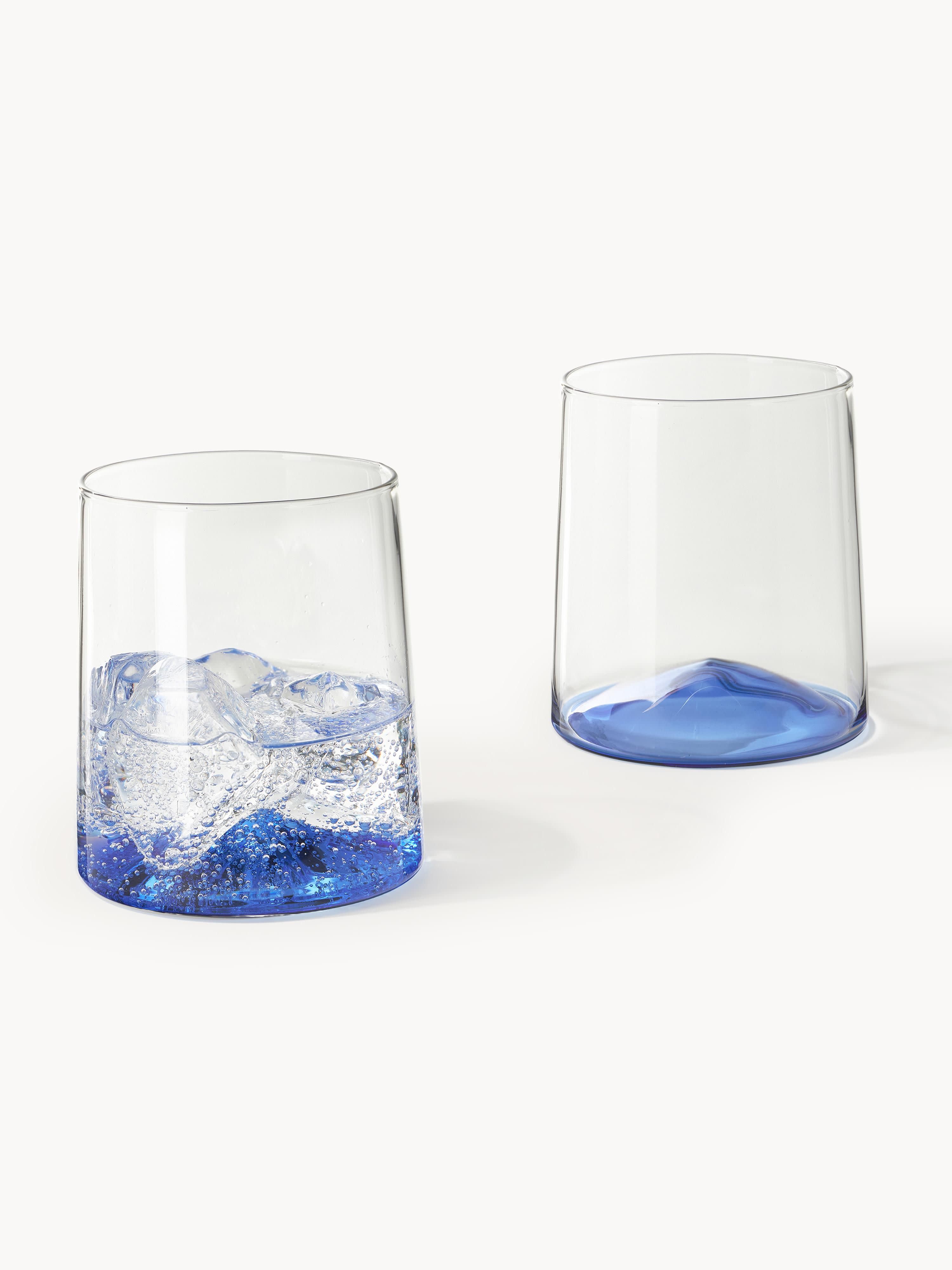 Mondgeblazen waterglazen Hadley, 4-delig