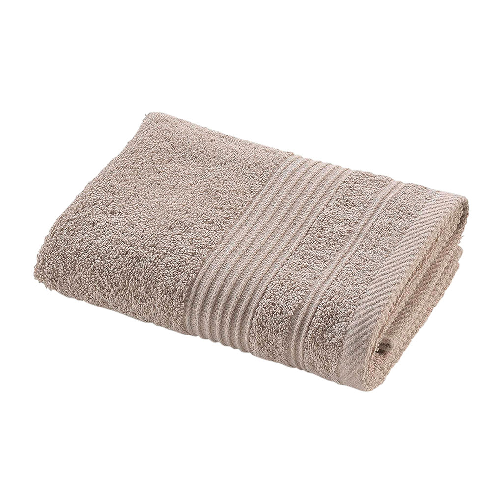 Serviette de toilette coton taupe 50x90cm