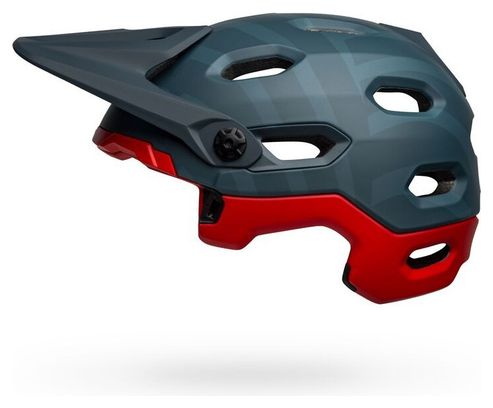 Casque avec Mentonnière Amovible Bell Super DH Spherical Mips Bleu / Rouge Crimson