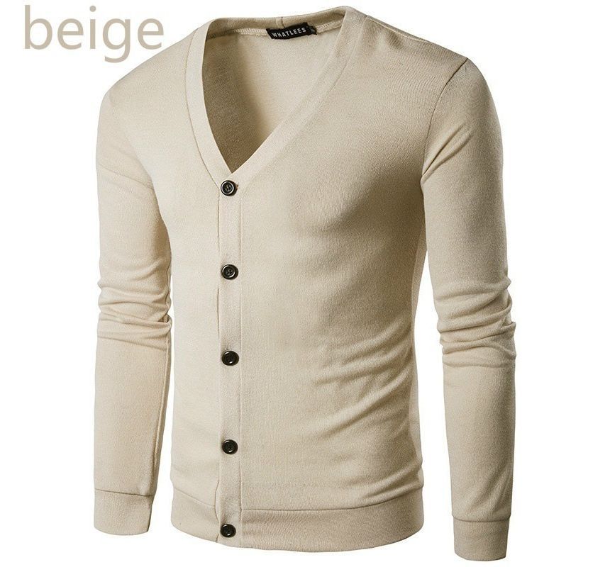 FORSETI - V-hals effen vest met knopen