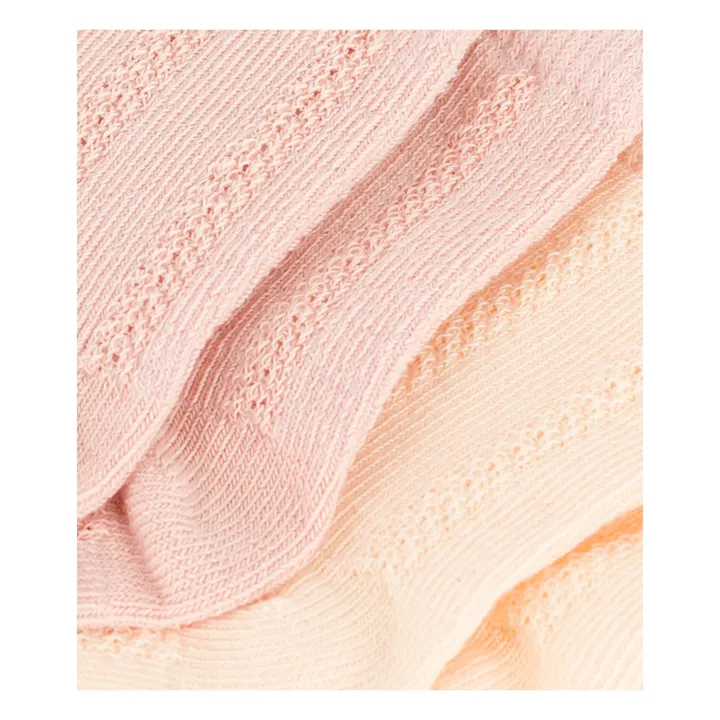 Petit Bateau Lot 2 Chaussettes Point Fantaisie | Rose
