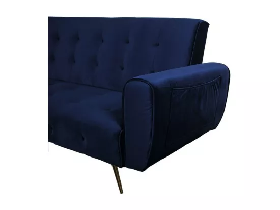 Canapé convertible 3 places ODIN / Bleu