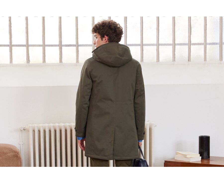 Trench homme Vert foncé matelassé - AURESTILDE