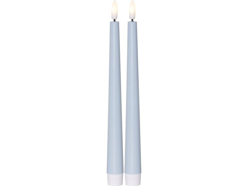 Star Trading LED-Stabkerzen Set Dinner Candy 2 pack, Warmwe LED-Kerzen-2er-Set