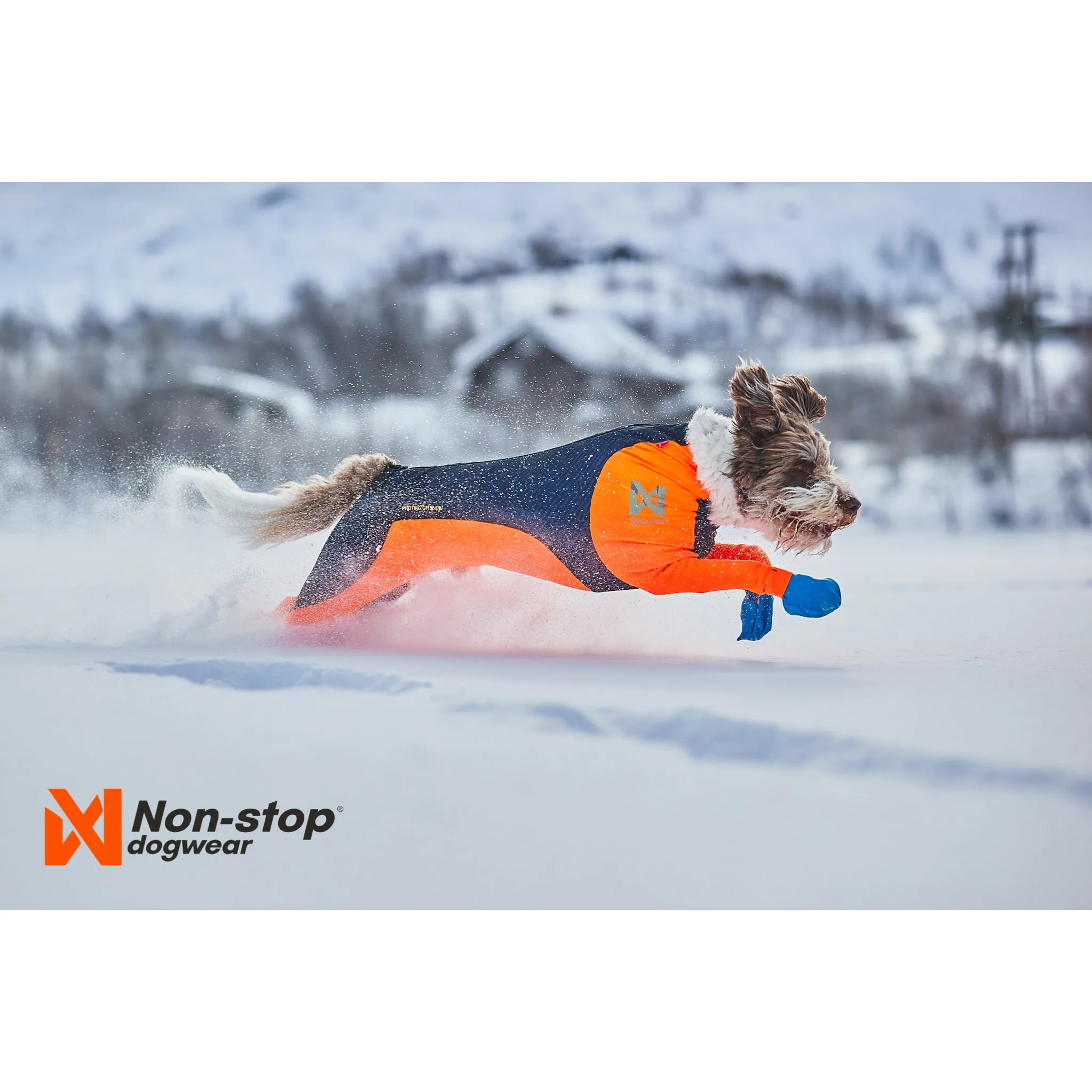 Non-stop Dogwear Protector Snow, Male(Hann) Orange/Black