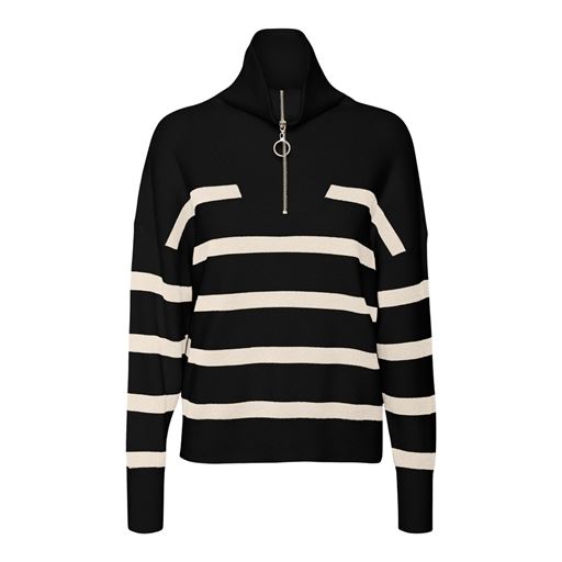 Vero Moda Saba Højhalset Bluse, Sort, XXL