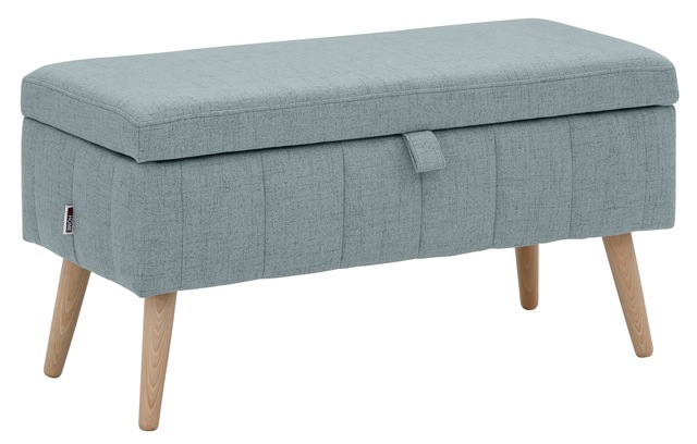 GOODproduct Truhenbank »AMIRA Sitzbank mit Stauraum, Masse B/T/H: 81/36/43 cm« mit Staufach, in 3 Bezugsqualitäten mit feiner Steppung