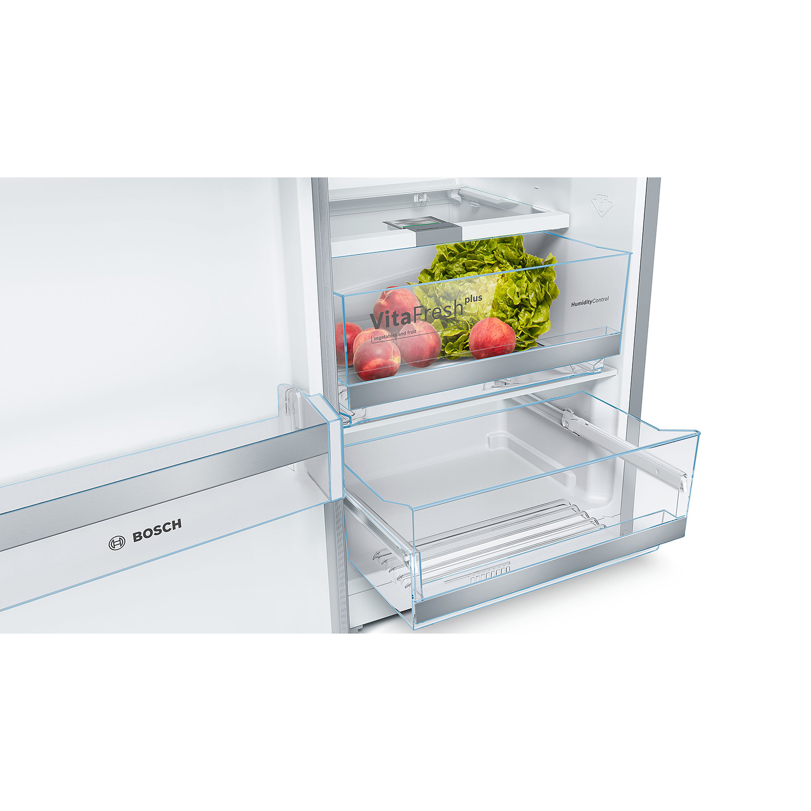 BOSCH Stand-Kühlschrank KSV36AIDP - Edelstahl - D