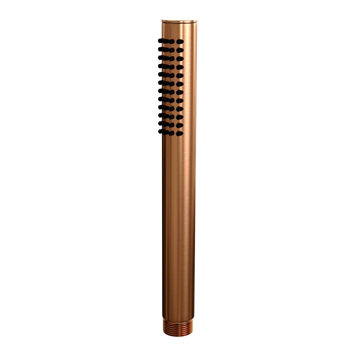 Brauer Copper Carving thermostatische inbouw badkraan met uitloop en staafhanddouche set 3 koper geborsteld PVD