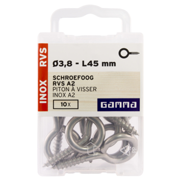 GAMMA Schroefoog 5mm - 25mm RVS 10st.