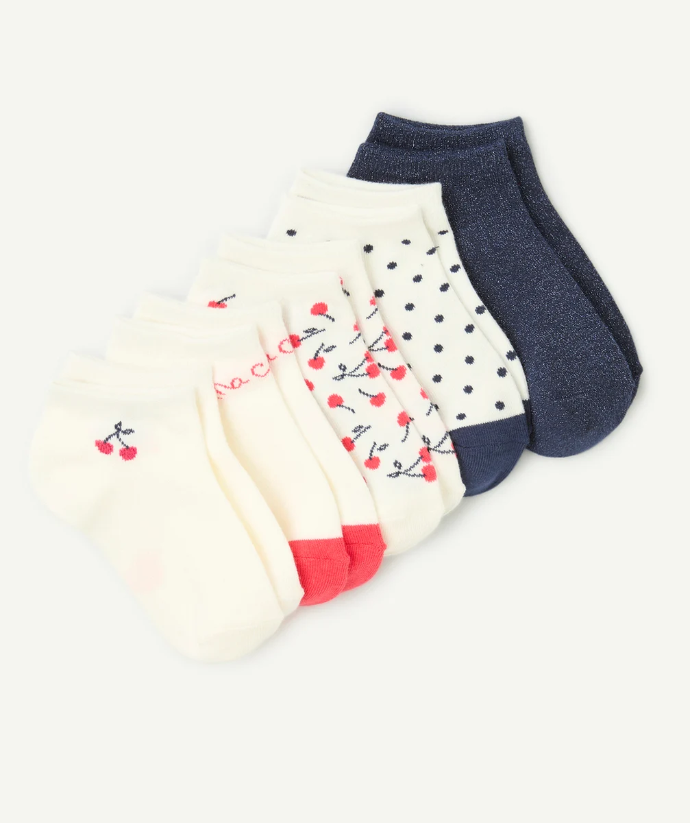 lot de 5 paires de socquettes fille thème cerise