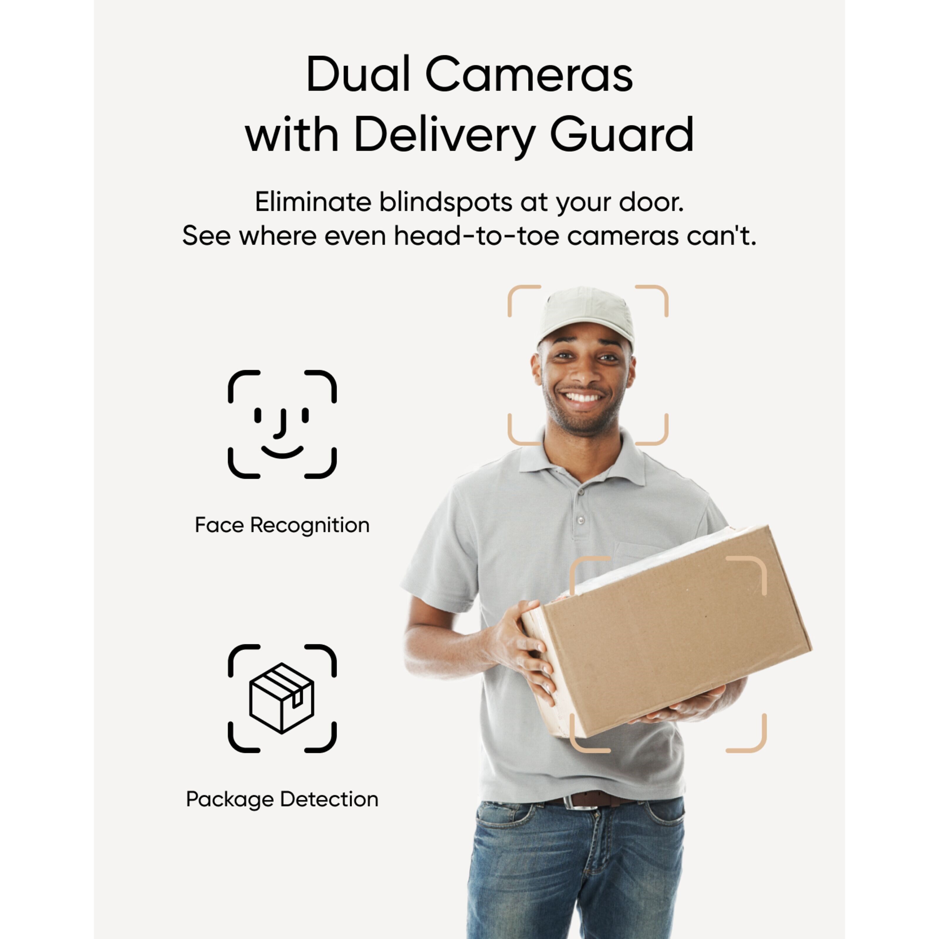 Eufy Video Doorbell 2K med doble kameraer