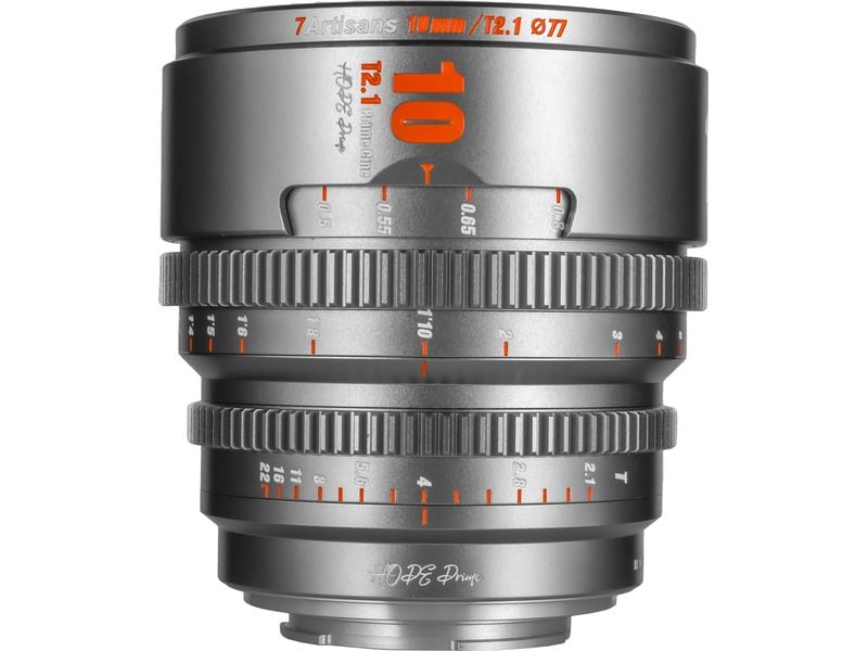 7Artisans Festbrennweite 10mm T/2.1 – Canon RF Kompaktes, leichtes Objektiv für Kameras mit Super35-Sensoren
