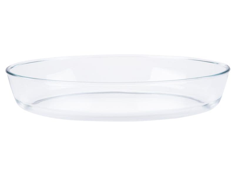 FURBER Auflaufform-Set Glas, 3, Stück, Oval Ofen- und spülmaschinenfeste Auflaufformen