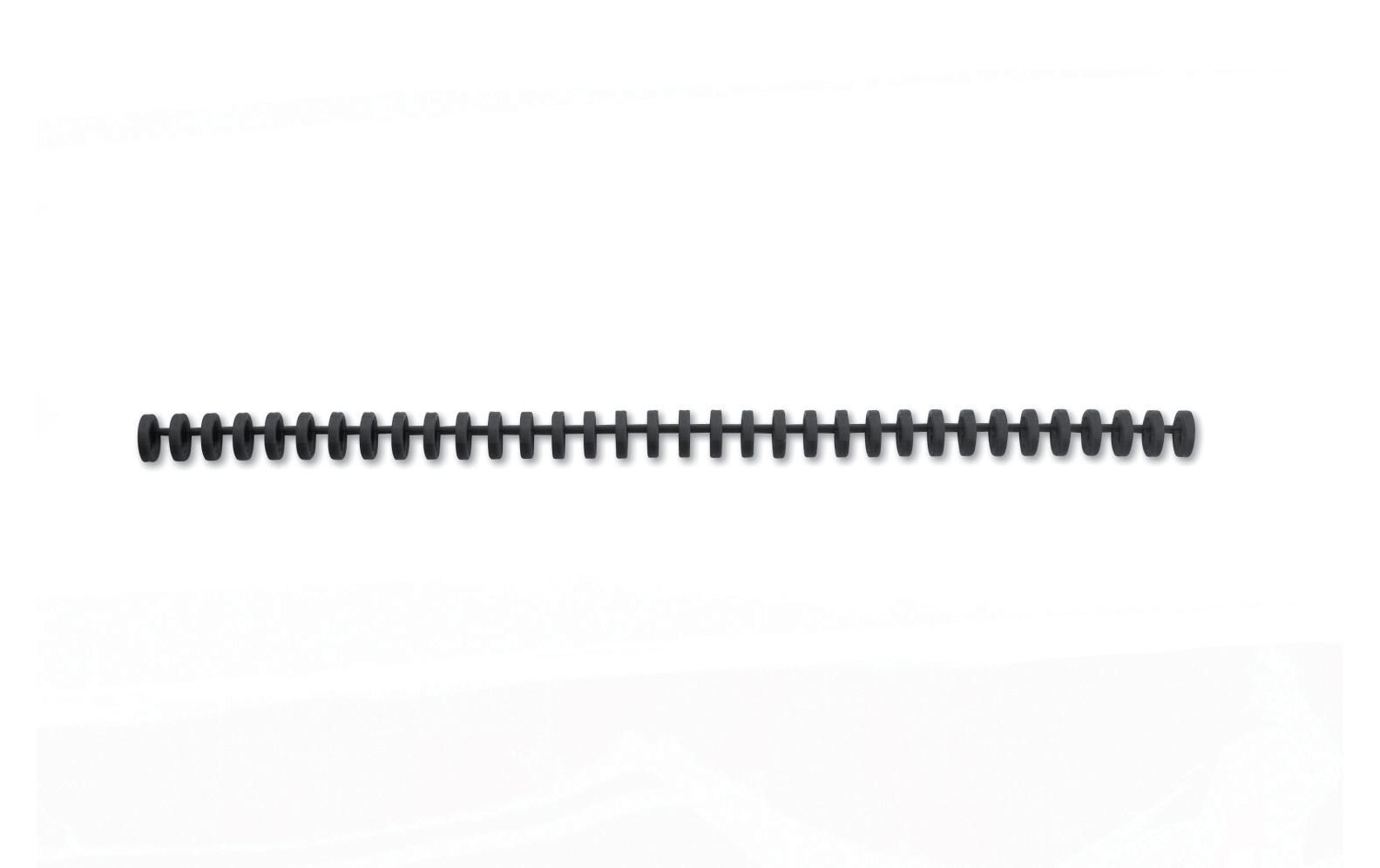 Binderücken ClickBind 12 mm Schwarz, 50 StückBindung von Dokumenten, 50 Stk.