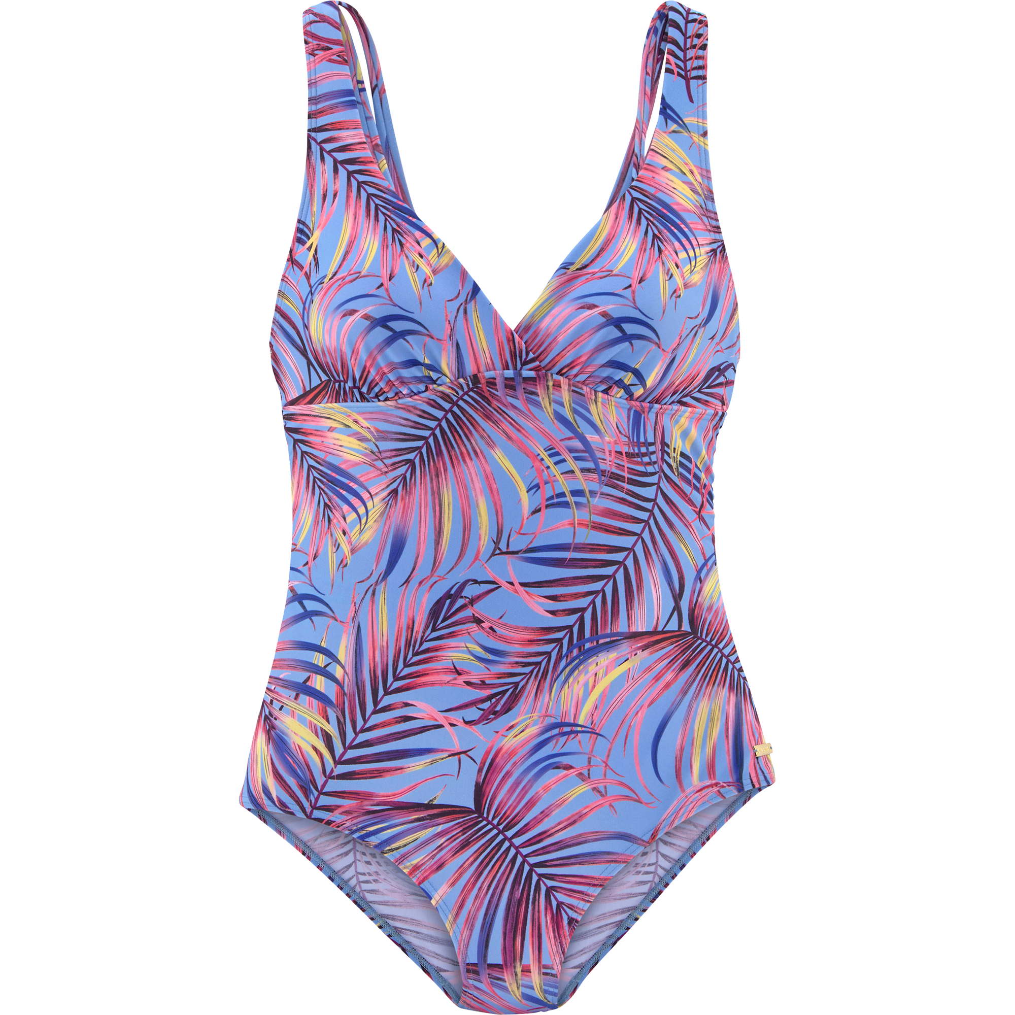 Lascana Badeanzug Damen skyblue print