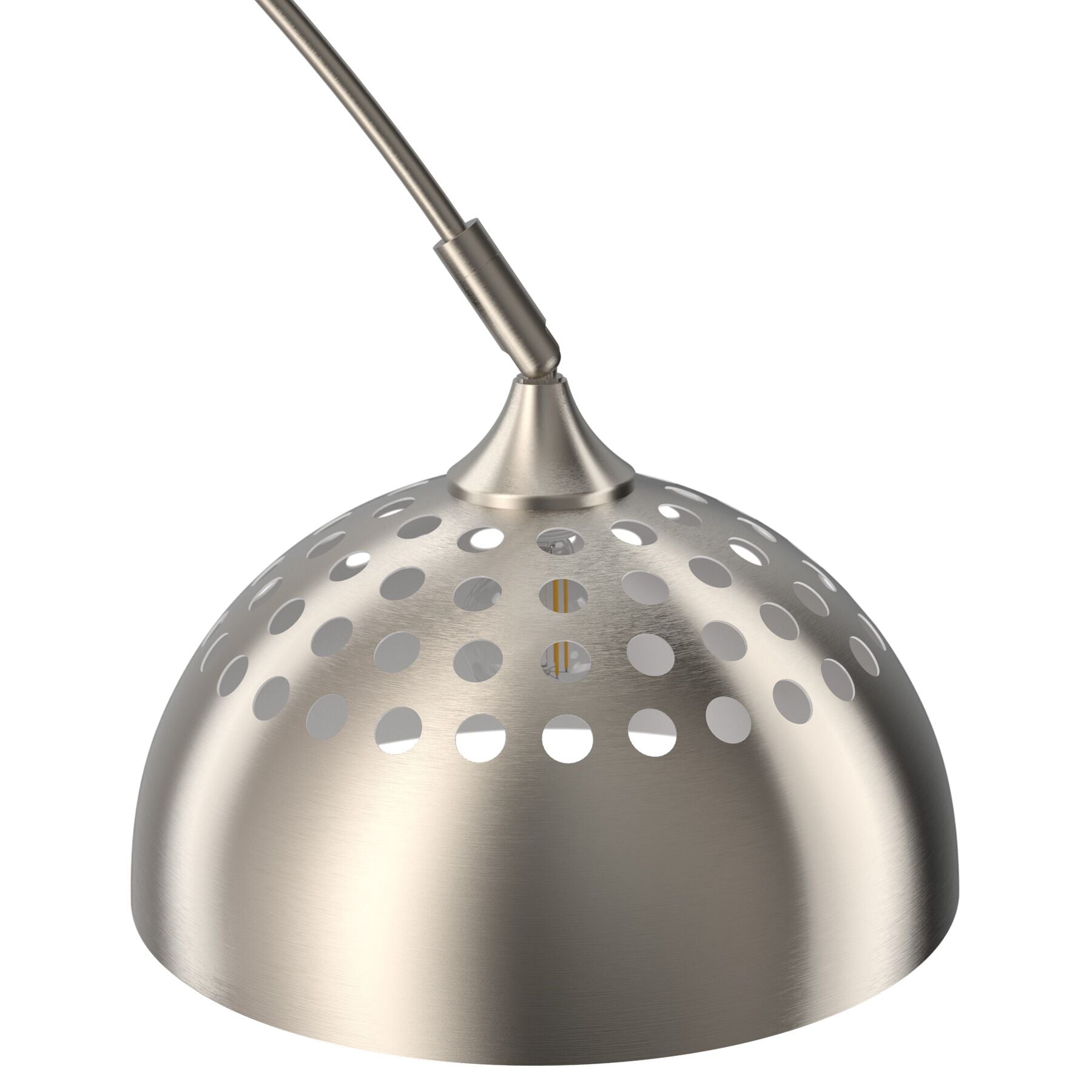 tectakeÂ® Booglamp Arcus, staal, retro-stijl, 60W - Mat Nikkel